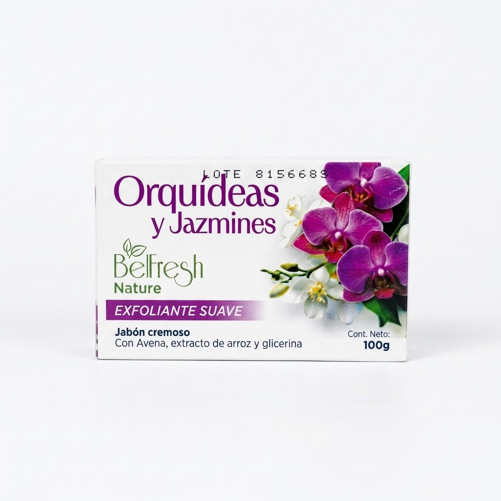 JABON ORQUIDEAS Y JAZMINES 100GR BELFRESH — SKU 000758