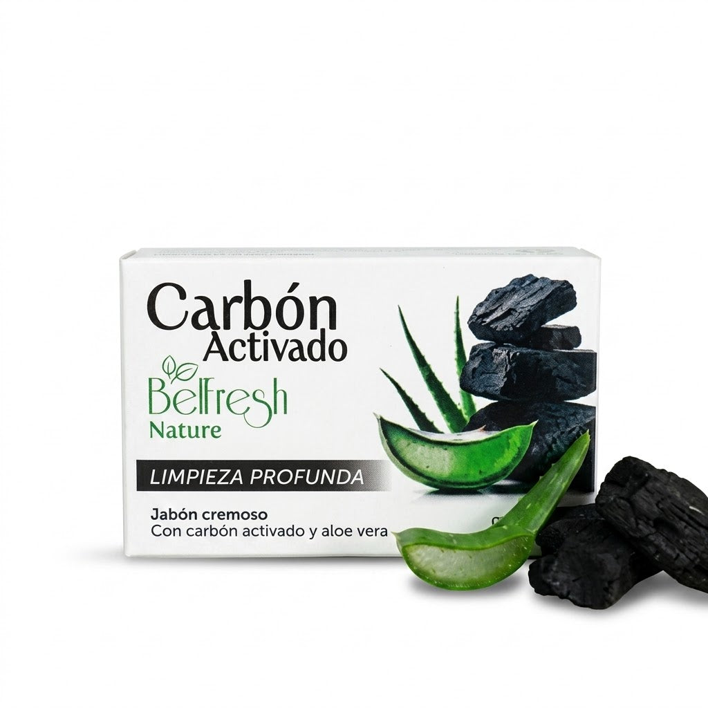 JABON CARBON ACTIVADO 100GR BELFRESH — SKU 000775