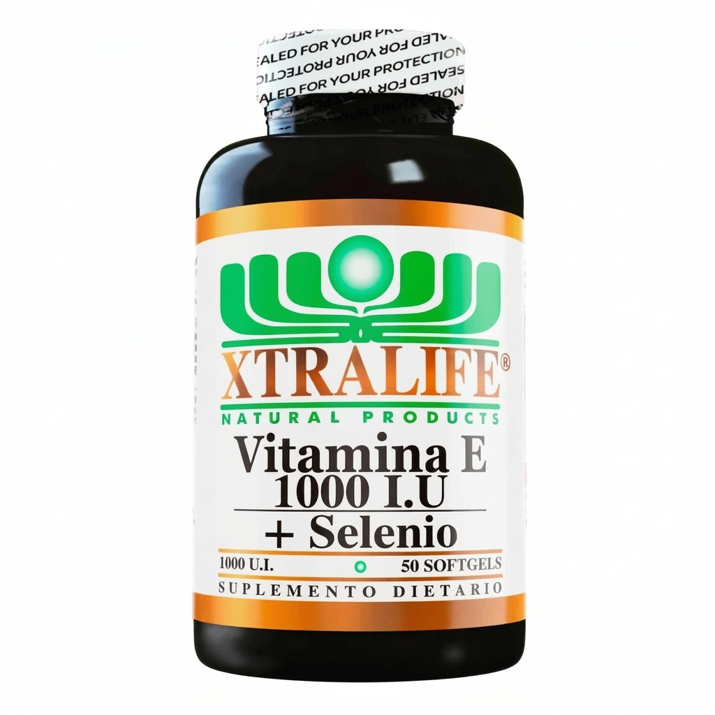 VITAMINA E + SELENIO:1000UI CAP X50 XTRALIFE — SKU 000851