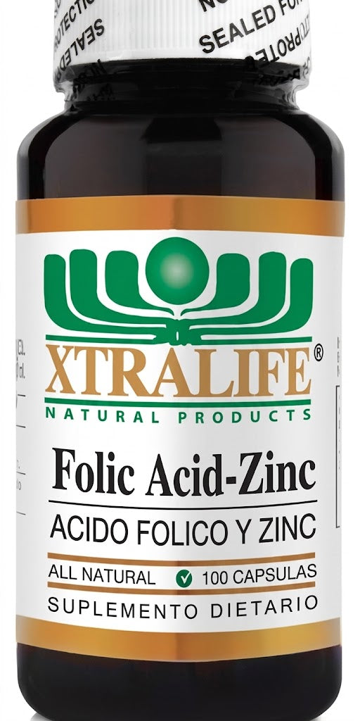 ACIDO FOLICO+ZINC 400MG CAP X100 XTRALIFE — SKU 000866