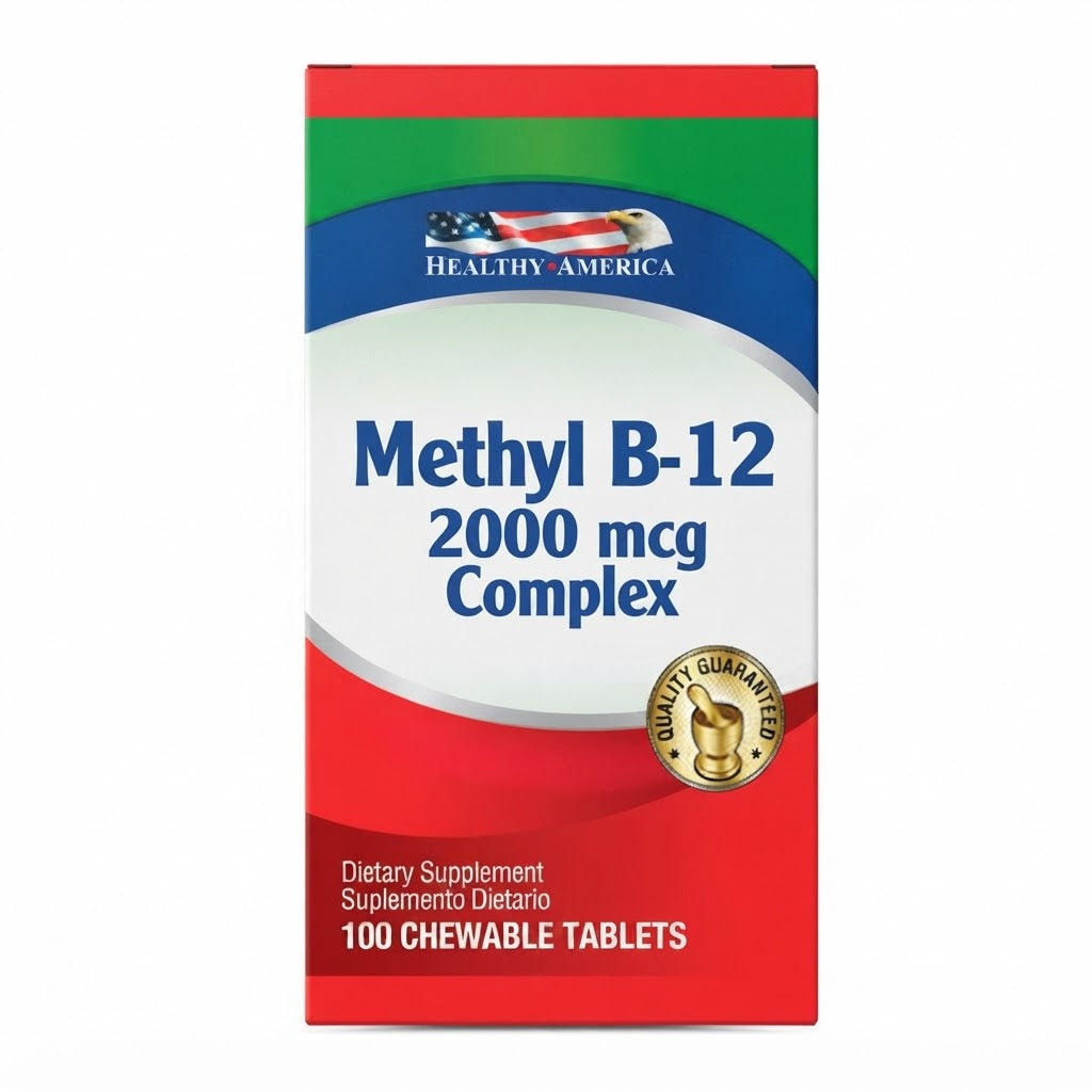 METHYL B-12 2000 MCG X100 CAP HEALTHY AMERICA — SKU 001028