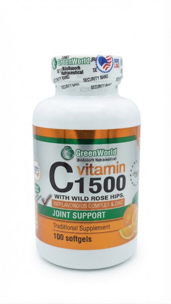 VITAMIN C 1500MG X100 CAPS. GREENWORLD — SKU 001759