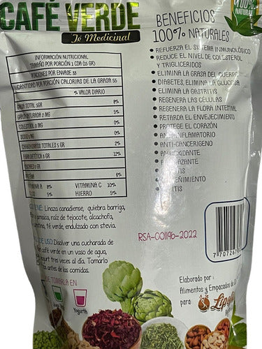 Suplemento En Polvo Lipofiber Linaza De Fibra Batido Verdé Lipofiber X 500gr Sin Sabor