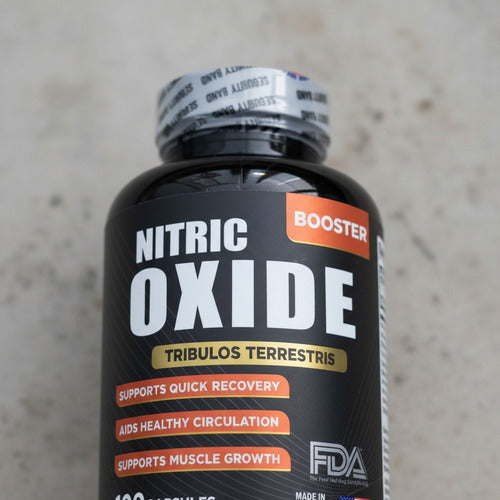 Óxido Nítrico Booster + Tribulus Terrestris | Rendimiento, Fuerza y Vitalidad – 100 Cáp