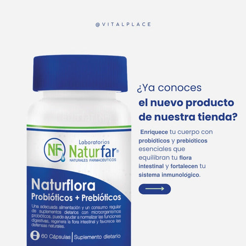 Naturflora Naturfar 60 Cápsulas Vainilla