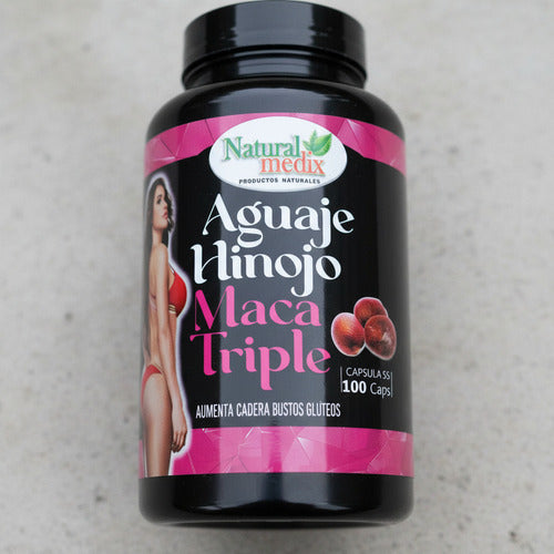 Pack x2 Aguaje + Hinojo + Maca Triple Medix | Curvas, Hormonas y Bienestar – 100 Cáp