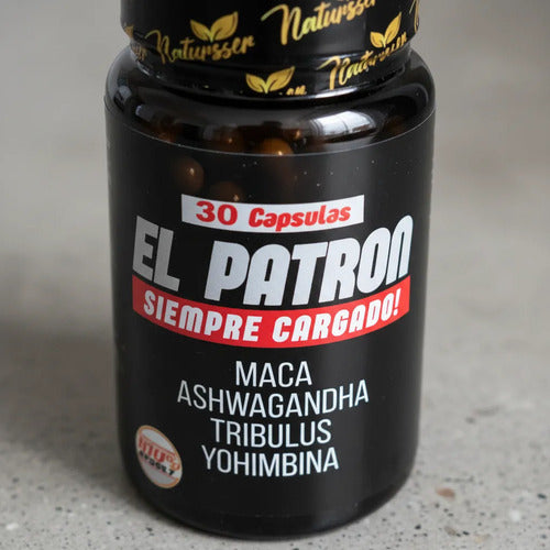El Patrón Potenciador Naturisser | Maca, Ashwagandha y Tribulus – Vitalidad Masculina