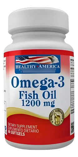 Omega 3 Healthy America | Corazón, Cerebro y Articulaciones – 100 Cápsulas