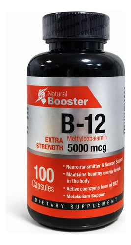 Vitamina B12 Natural Booster 5.000 mcg 100 cápsulas