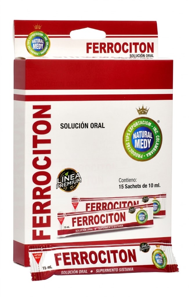 SACHE FERROCITON X15 SOBRES NATURAL MEDY — SKU 000155
