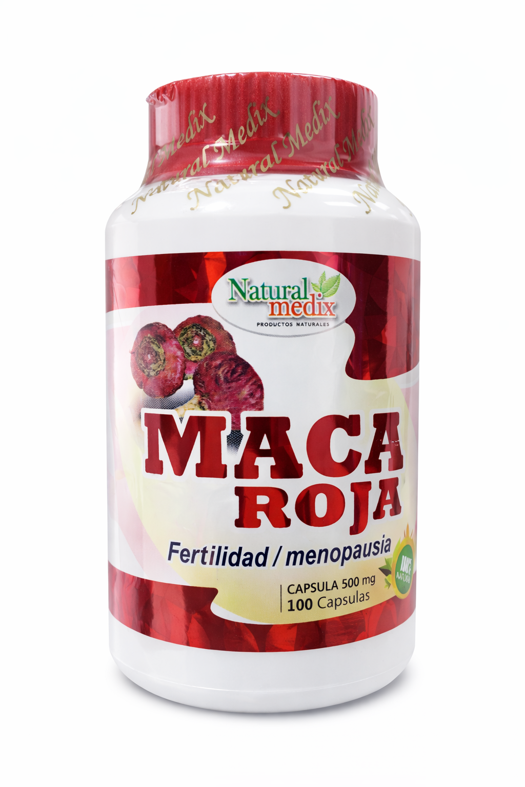 MACA ROJA X100 CAPS. NATURAL MEDIX principal