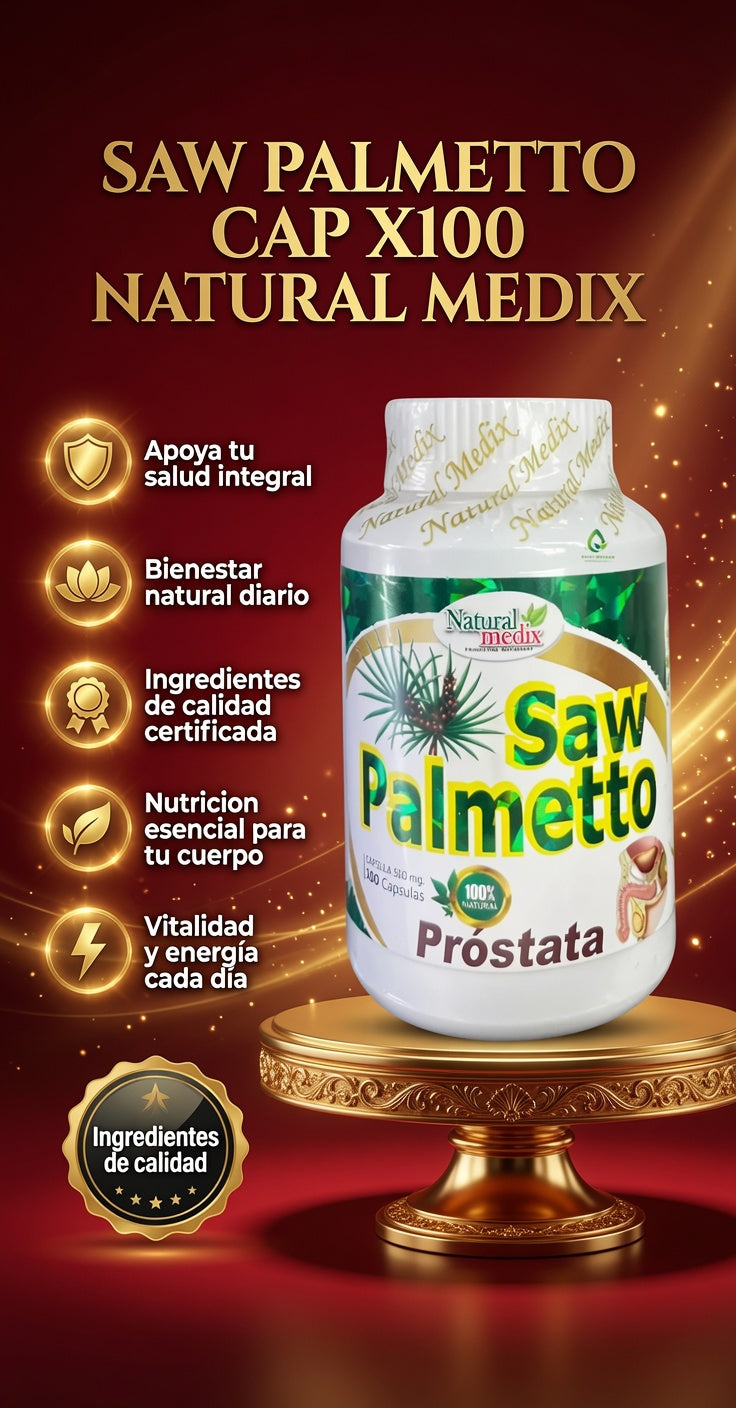 SAW PALMETTO CAP X100 NATURAL MEDIX ia_2