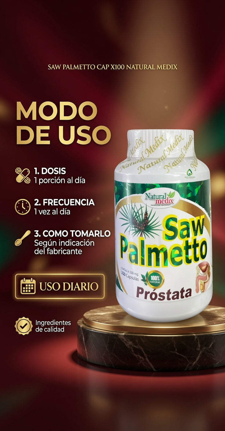 SAW PALMETTO CAP X100 NATURAL MEDIX ia_4