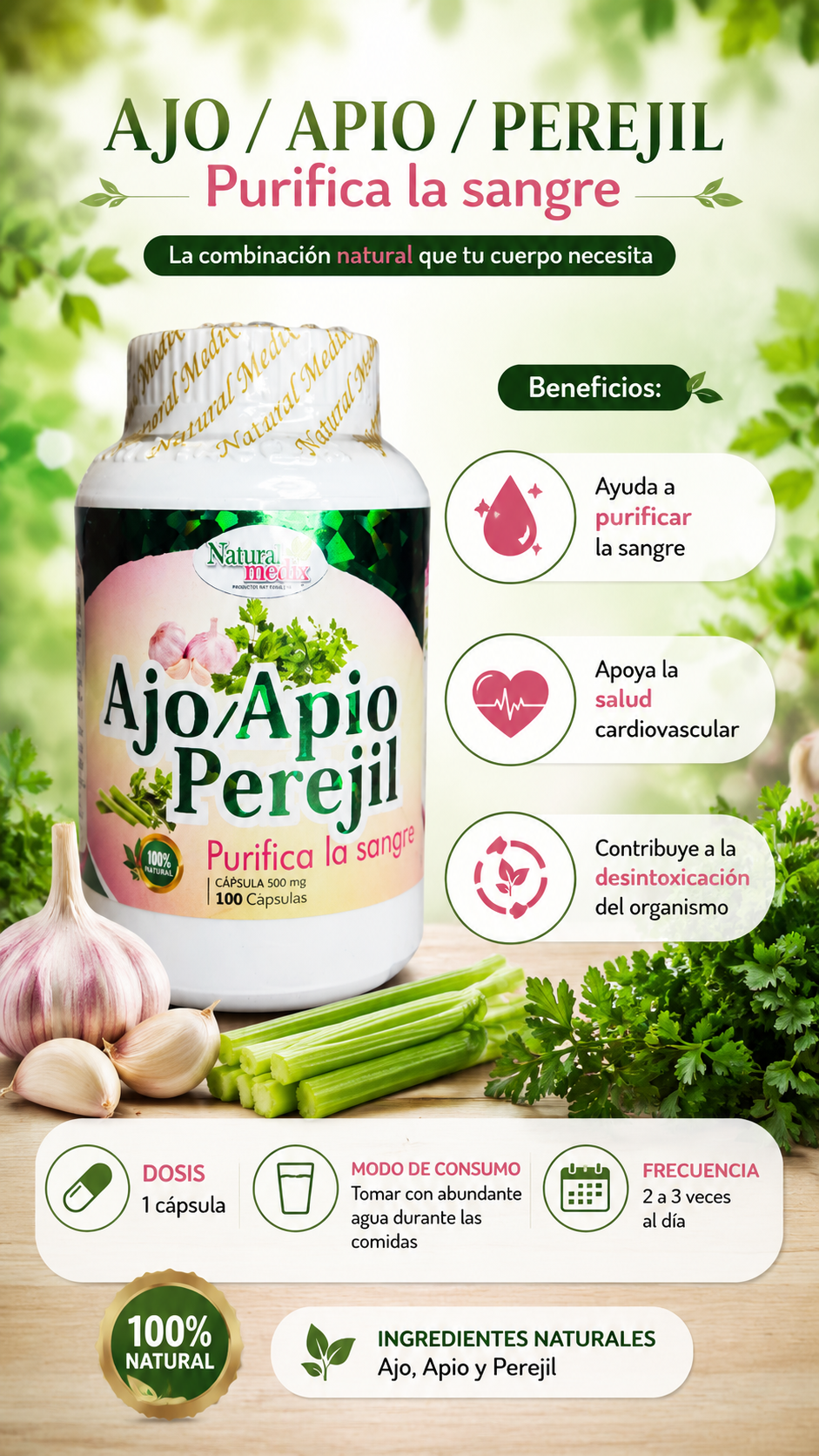 AJO-APIO-PEREJIL  X100 CAPS. NATURAL MEDIX ia_3