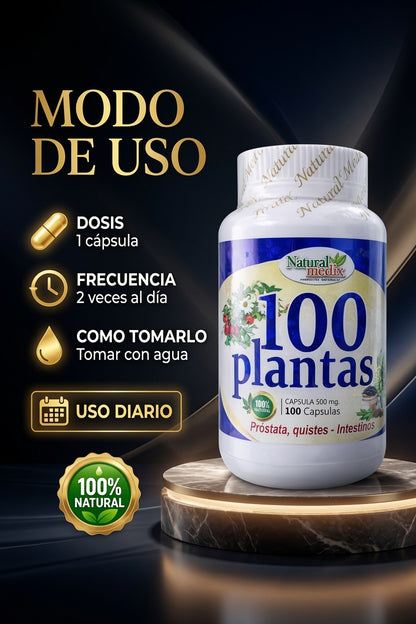 100 PLANTAS CAP 100 NATURAL MEDIX ia_4