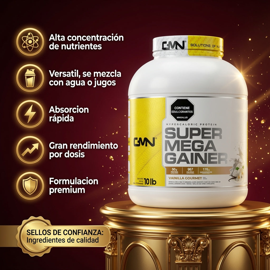 SUPER MEGA GAINER TARRO  10 LBS GMN ia_2