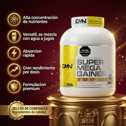SUPER MEGA GAINER TARRO  10 LBS GMN ia_2