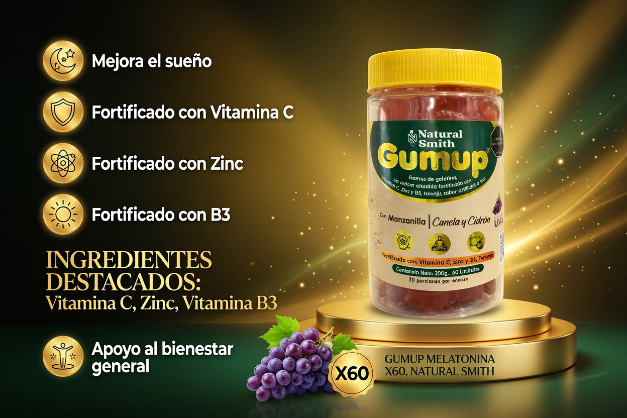 GUMUP MELATONINA X60. NATURAL SMITH ia_2