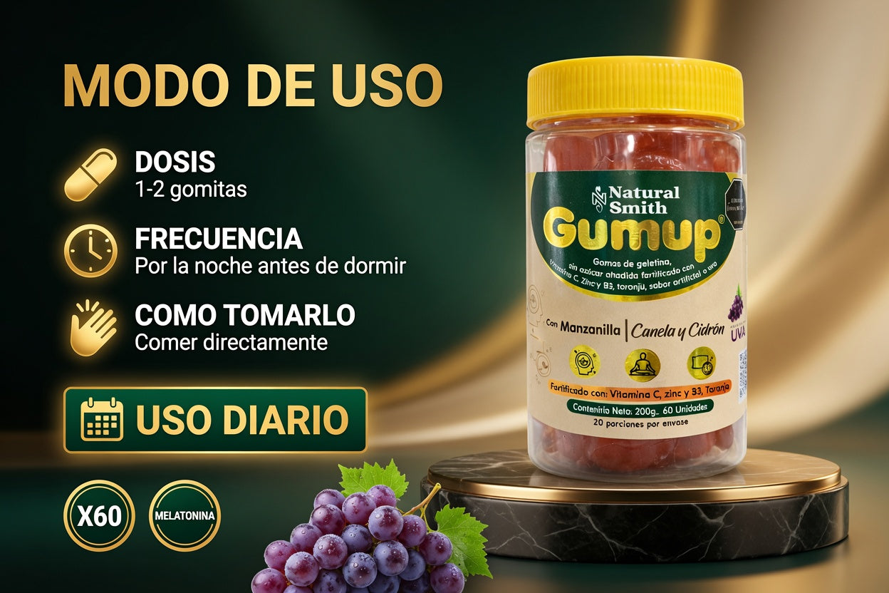 GUMUP MELATONINA X60. NATURAL SMITH ia_4