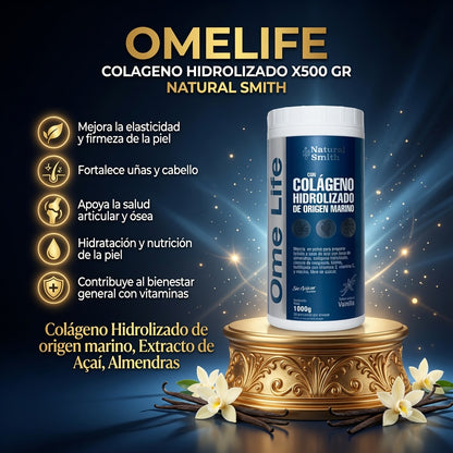 OMELIFE COLAGENO HIDROLIZADO X500 GR NATURAL SMITH ia_2