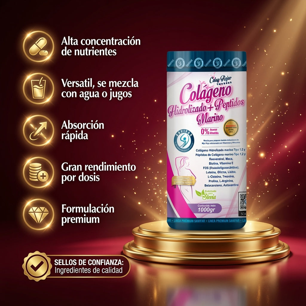 COLAGENO HIDROLIZADO TARRO X1000GR SAVIFAR ia_2