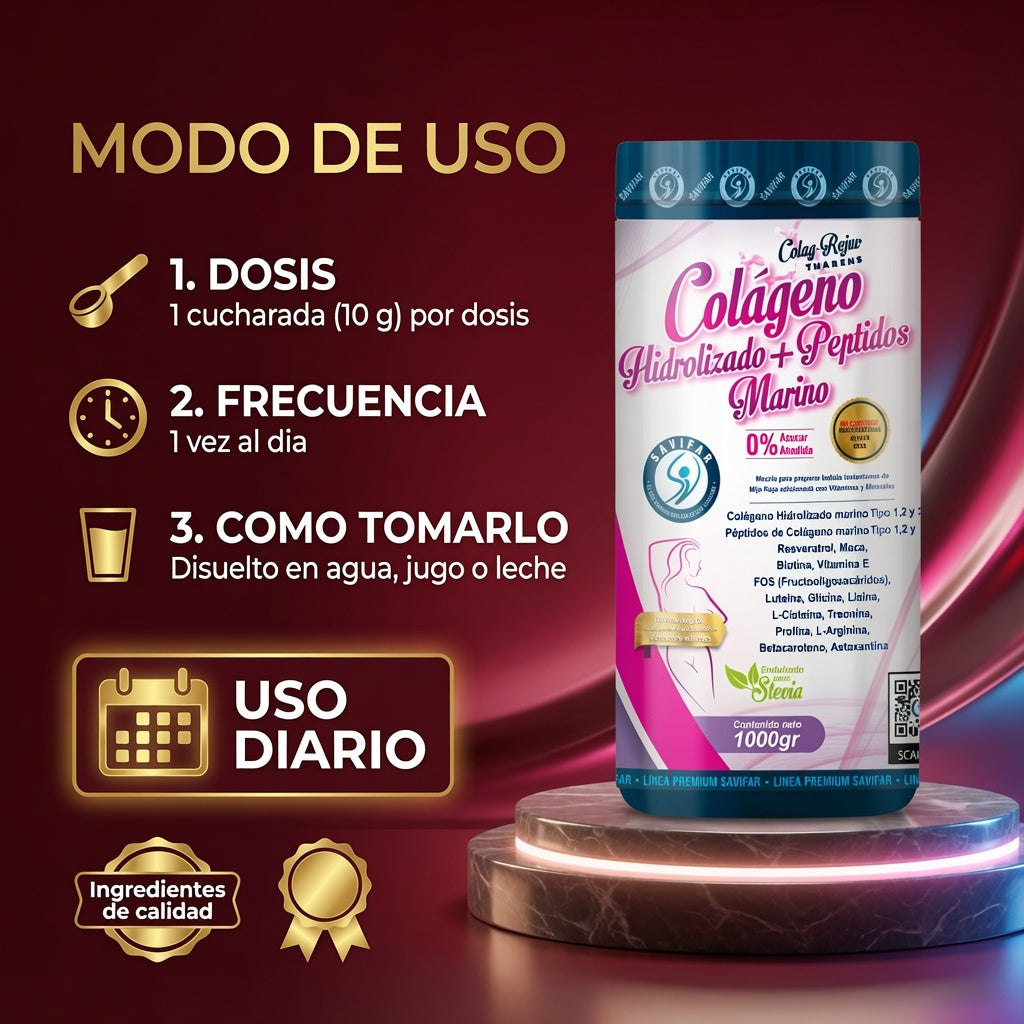 COLAGENO HIDROLIZADO TARRO X1000GR SAVIFAR ia_4