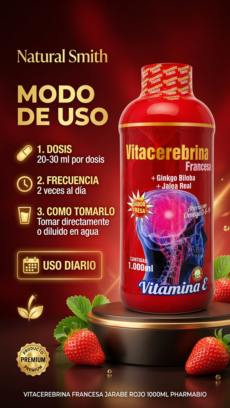 VITACEREBRINA FRANCESA JARABE ROJO  1000ML PHARMABIO ia_4