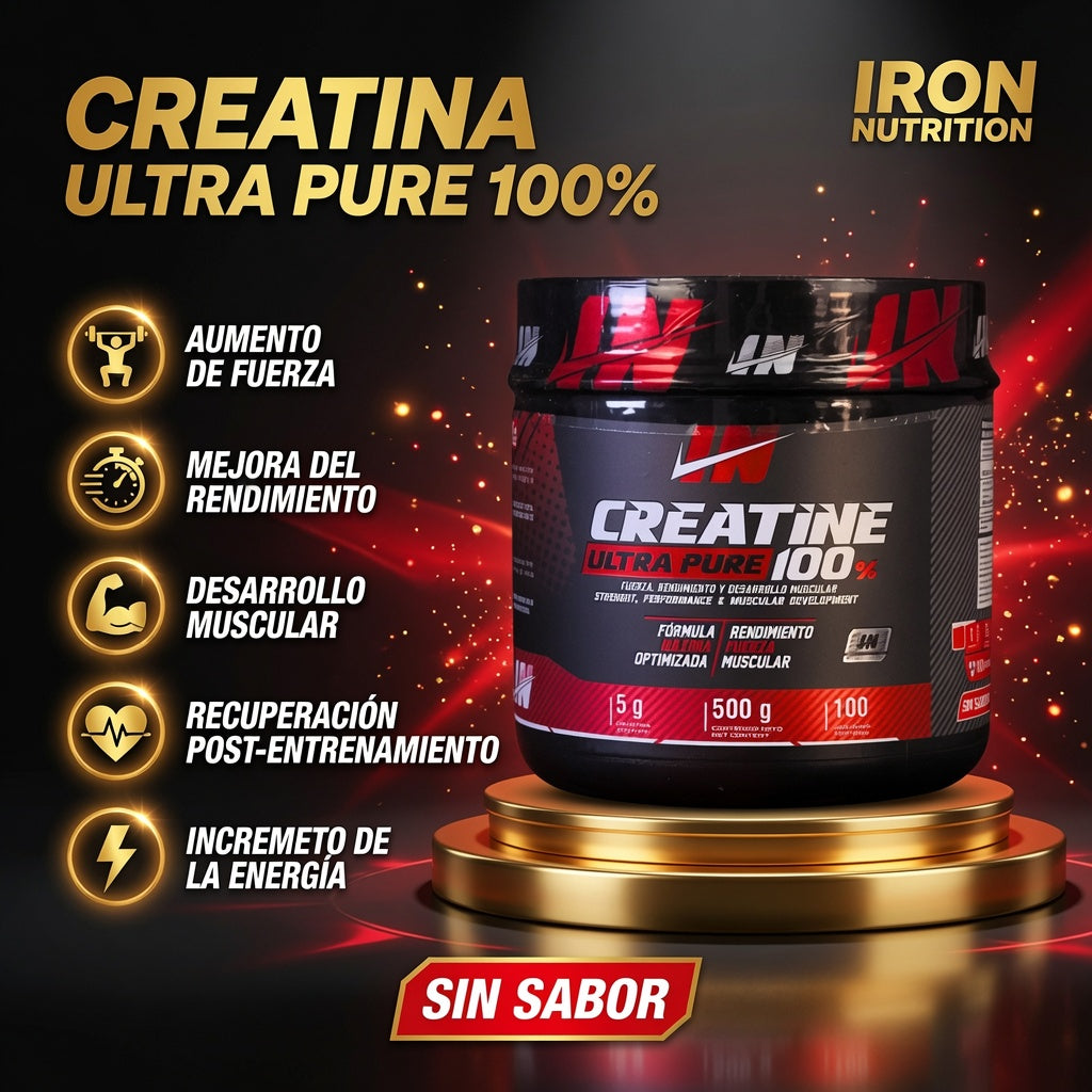 CREATINA ULTRA PURE  500GR. IRON ia_2