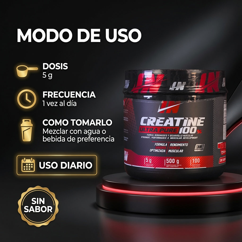 CREATINA ULTRA PURE  500GR. IRON ia_4