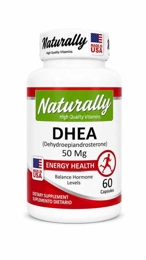 DHEA Naturally · 50 mg · 60 cápsulas