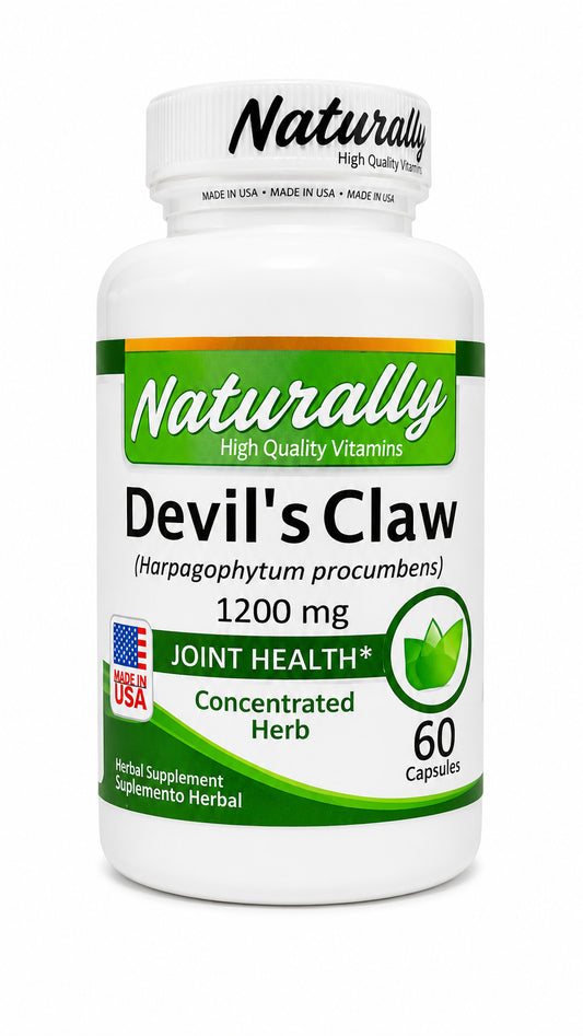 Devil's Claw Naturally · 1200 mg · 60 cápsulas