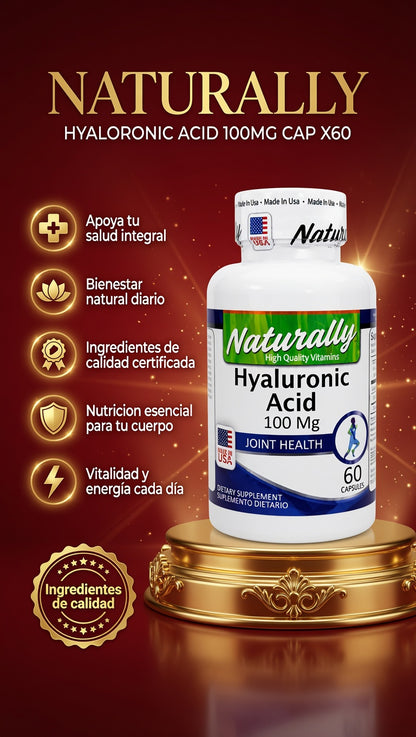 HYALORONIC ACID 100MG CAP X60 NATURALLY ia_2