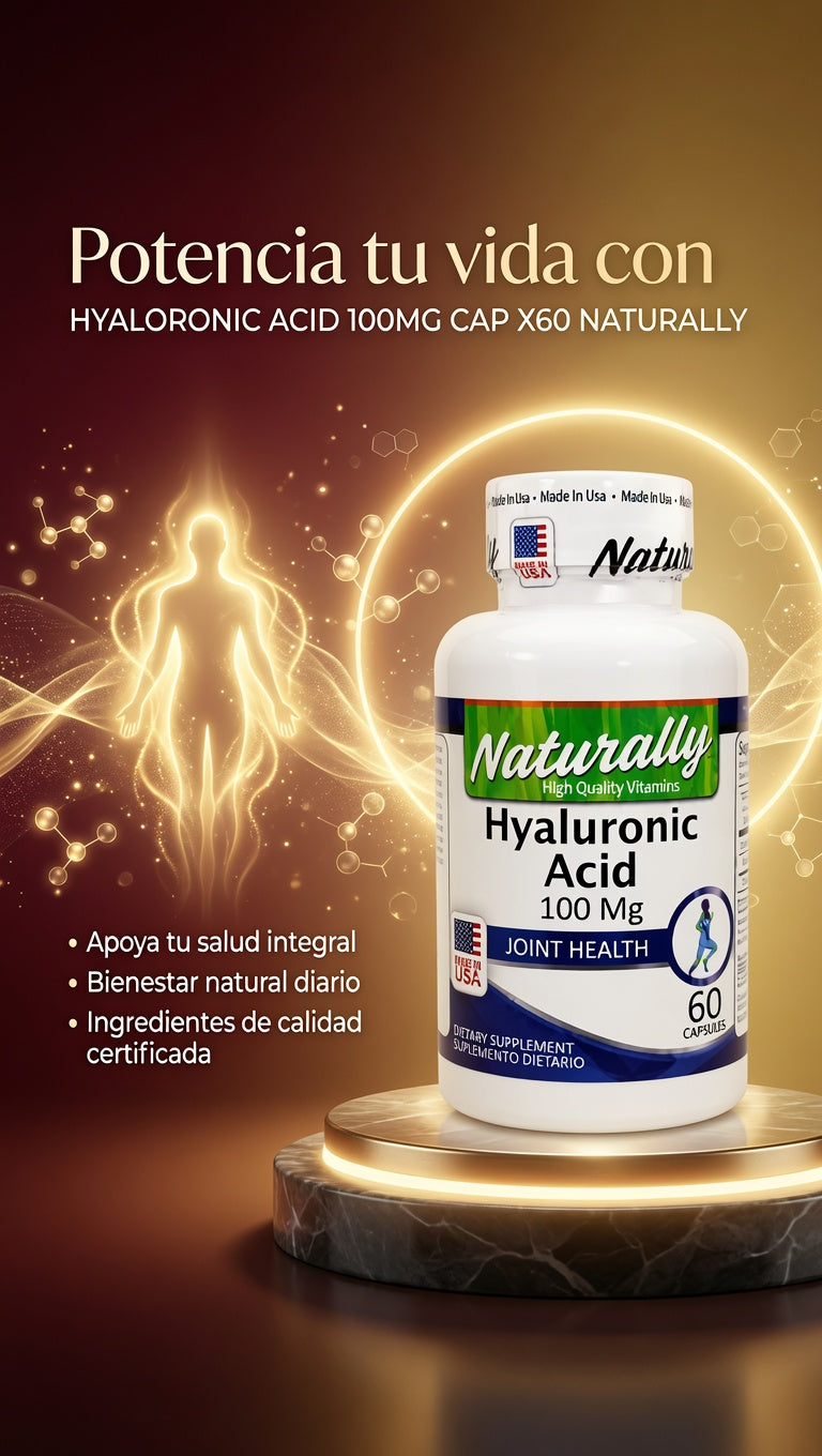 HYALORONIC ACID 100MG CAP X60 NATURALLY ia_3