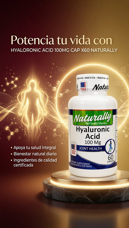 HYALORONIC ACID 100MG CAP X60 NATURALLY ia_3