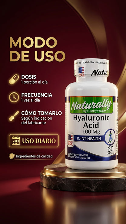 HYALORONIC ACID 100MG CAP X60 NATURALLY ia_4