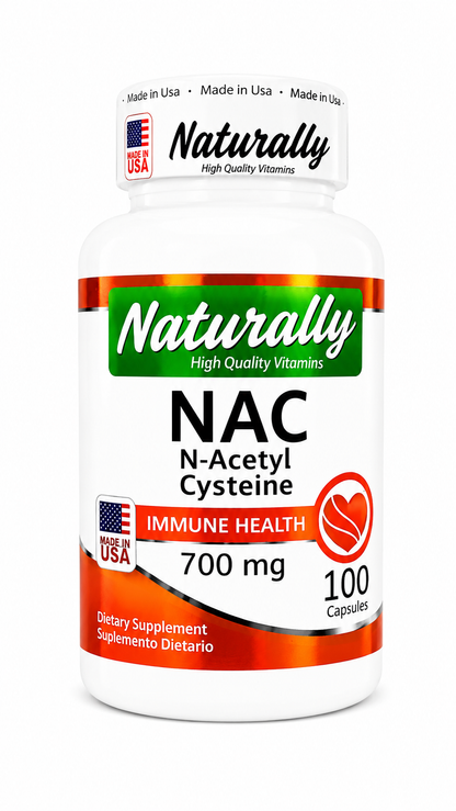 NAC N -ACETYLCYSTEINE 700MG X100 CAPS. NATURALLY principal