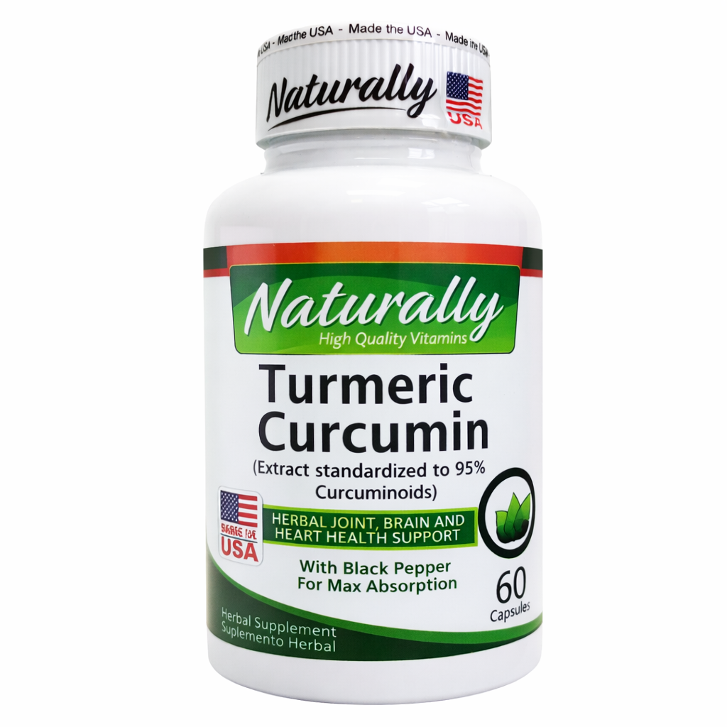 TURMERIC CURCUMIN Y BLACK PEPPER CAP X60 NATURALLY principal