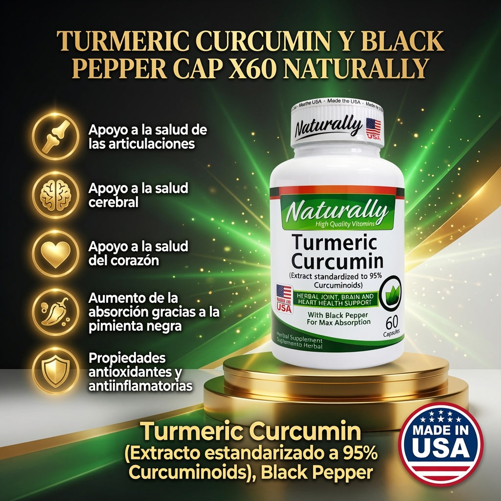 TURMERIC CURCUMIN Y BLACK PEPPER CAP X60 NATURALLY ia_2