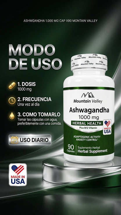 ASHWGANDHA 1.000 MG CAP X90 MONTAIN VALLEY ia_4