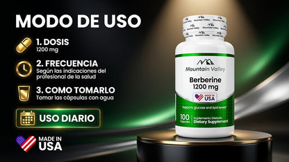 BERBERINE 1200MG CAP X100 MONTAIN VALLEY ia_4