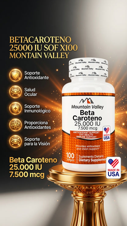 BETACAROTENO 25000 IU SOF X100 MONTAIN VALLEY ia_2