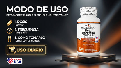 BETACAROTENO 25000 IU SOF X100 MONTAIN VALLEY ia_4