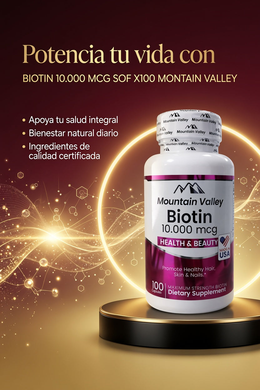 BIOTIN 10.000 MCG SOF X100 MONTAIN VALLEY ia_3