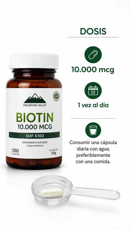 BIOTIN 10.000 MCG SOF X100 MONTAIN VALLEY ia_4