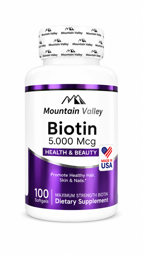 BIOTIN 5.000 MCG SOF 100 MONTAIN VALLEY principal
