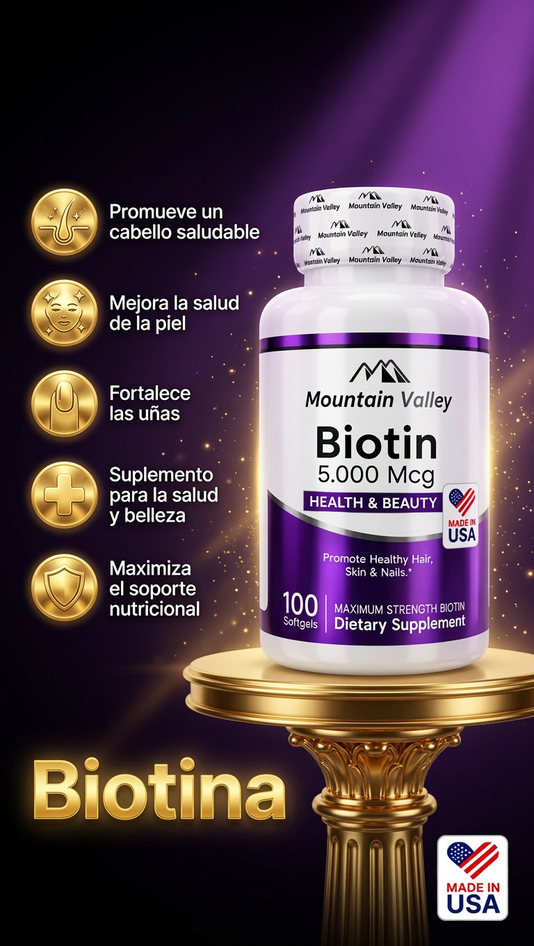 BIOTIN 5.000 MCG SOF 100 MONTAIN VALLEY ia_2