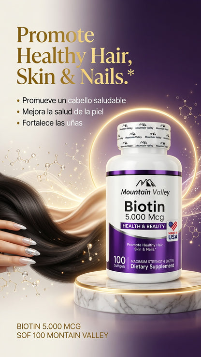 BIOTIN 5.000 MCG SOF 100 MONTAIN VALLEY ia_3