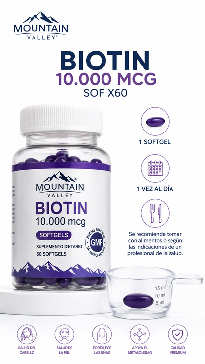 BIOTIN 10.000 MCG SOF X60 MONTAIN VALLEY ia_4