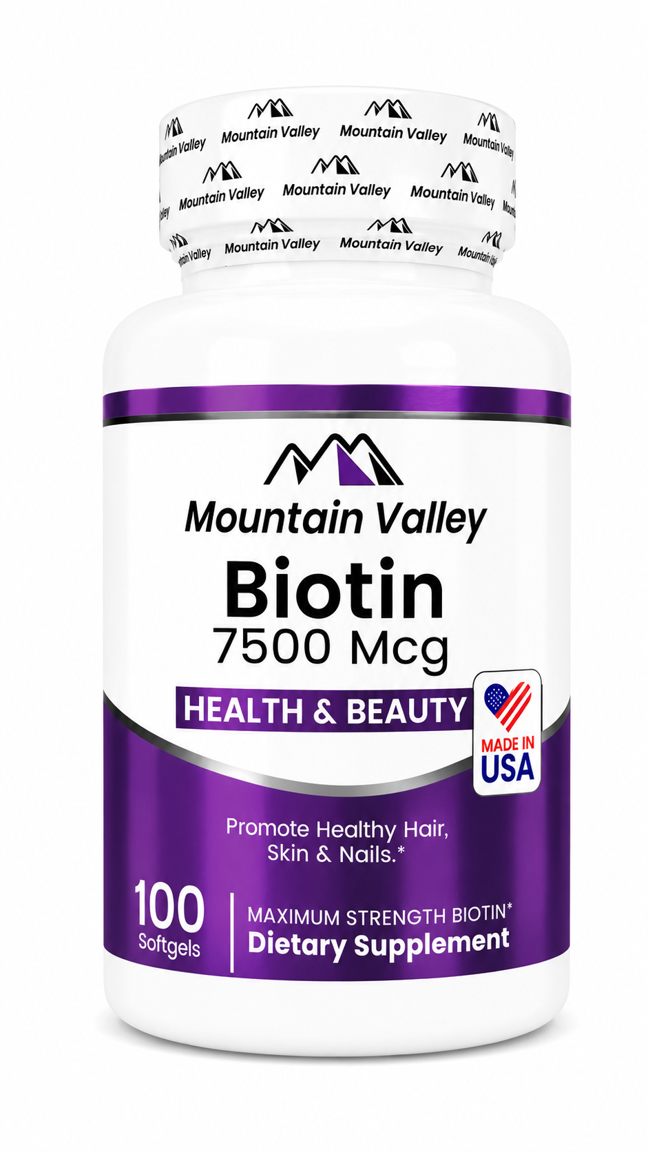 BIOTIN 7.500 MCG SOF X100 MONTAIN VALLEY principal