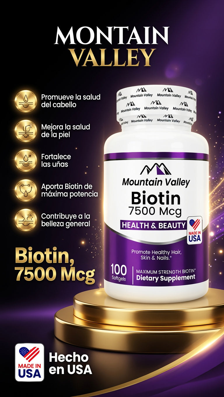 BIOTIN 7.500 MCG SOF X100 MONTAIN VALLEY ia_2